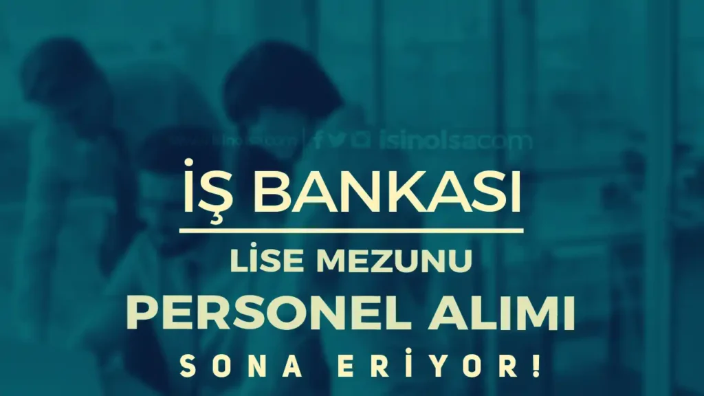 is bankasi operasyon destek elemani alimi