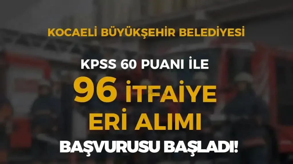 kocaeli buyuksehir belediyesi memur alimi ilani