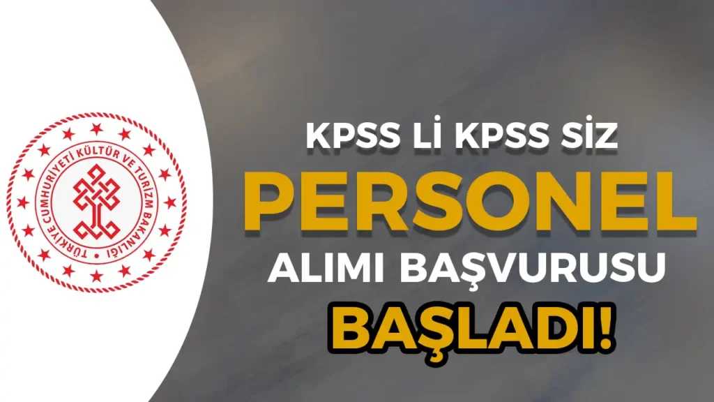 kultur bakanligi bslisim personeli alimi