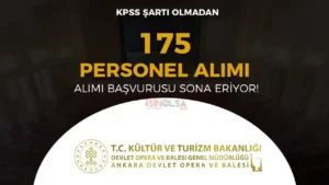 Kültür Bakanlığı DOB 175 Sözleşmeli Sanatçı Alımı Başvurusu Sona Eriyor!