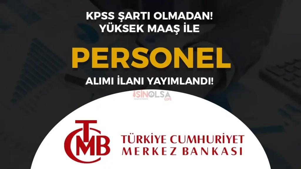 merkez bankasi personel alimi