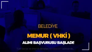 Belediye Lisans Mezunu Memur ( VHKİ ) Alımı Başladı ( Palu Belediyesi )