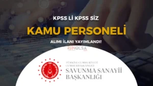 Cumhurbaşkanlığı SSB KPSS li KPSS siz Kamu Personeli Alımı Yapacak!