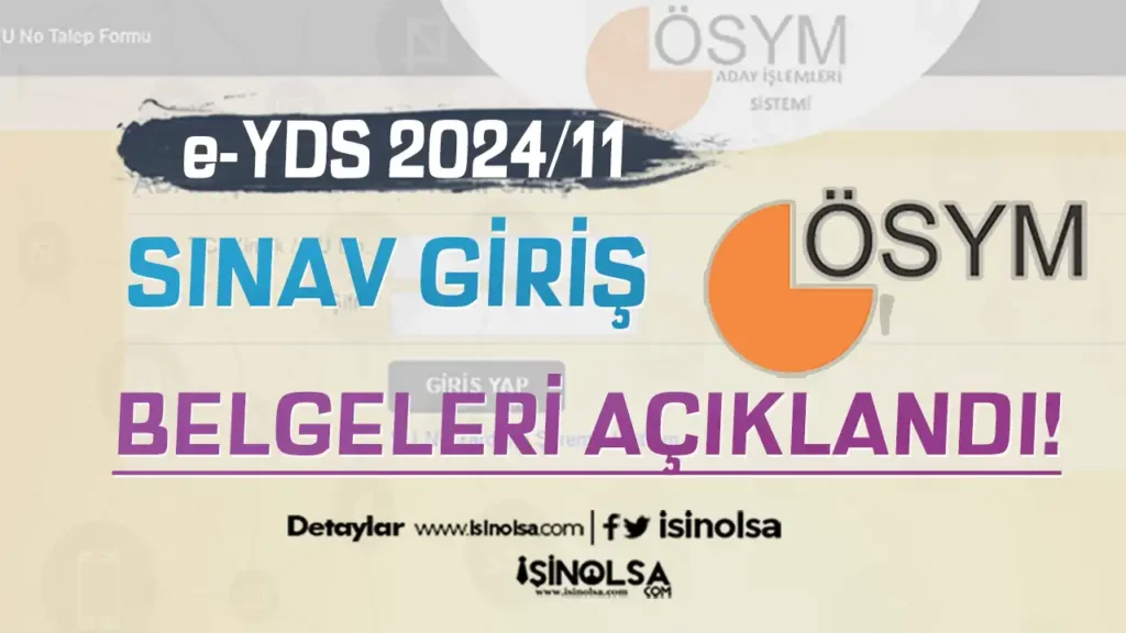 yds sinav gris belgeleri