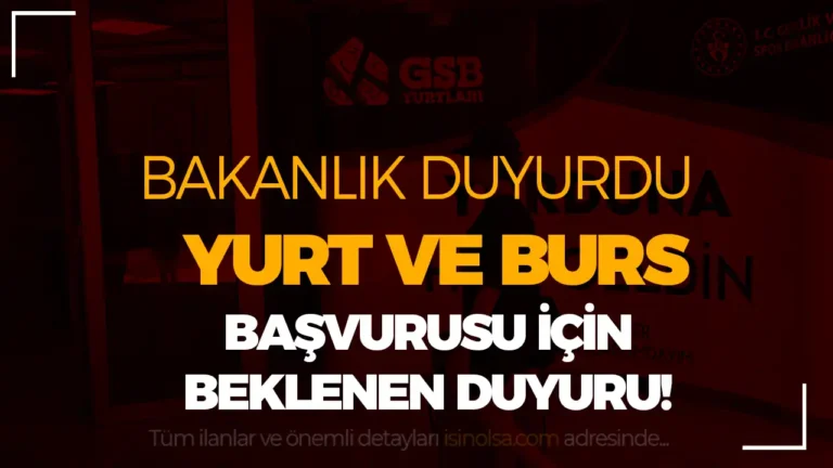 yurt ve burs basvurusu