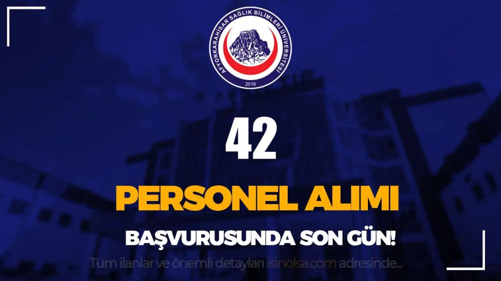 Afsü personel alımı