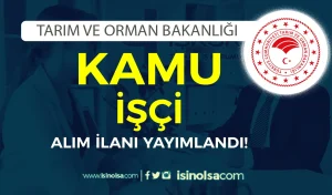 Tarım Bakanlığı İl Tarım Müdürlüğü İŞKUR Kamu İşçi Alımı Yapacak!