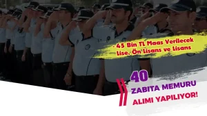 Arnavutköy Belediyesi 40 Zabıta Memuru Alımı Yapacak! 45 Bin Maaş!