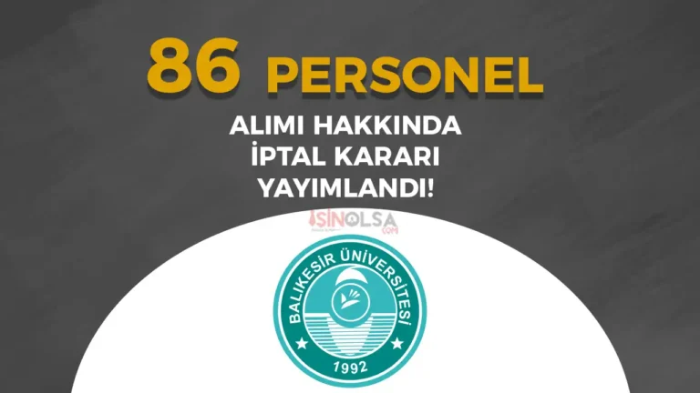 balikesir universitesi personel almi karari