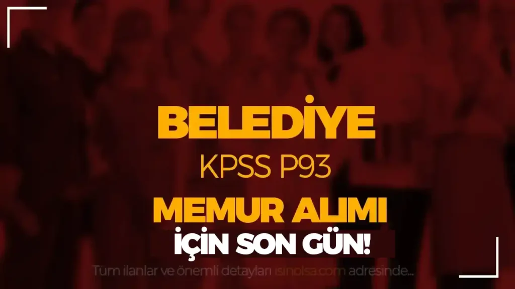 belediye on lisans memur alimi 1