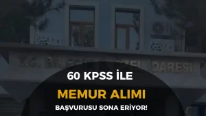 Bilecik İl Özel İdaresi 60 KPSS İle Kamu Personeli Alımı Sona Eriyor!