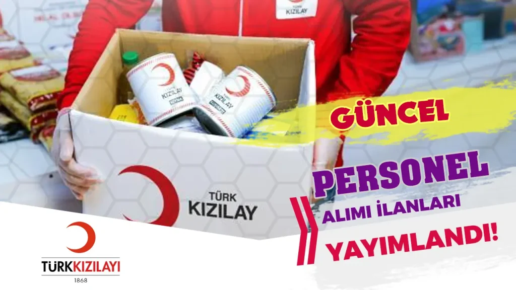 kızılay personel alımı ilanları aralık