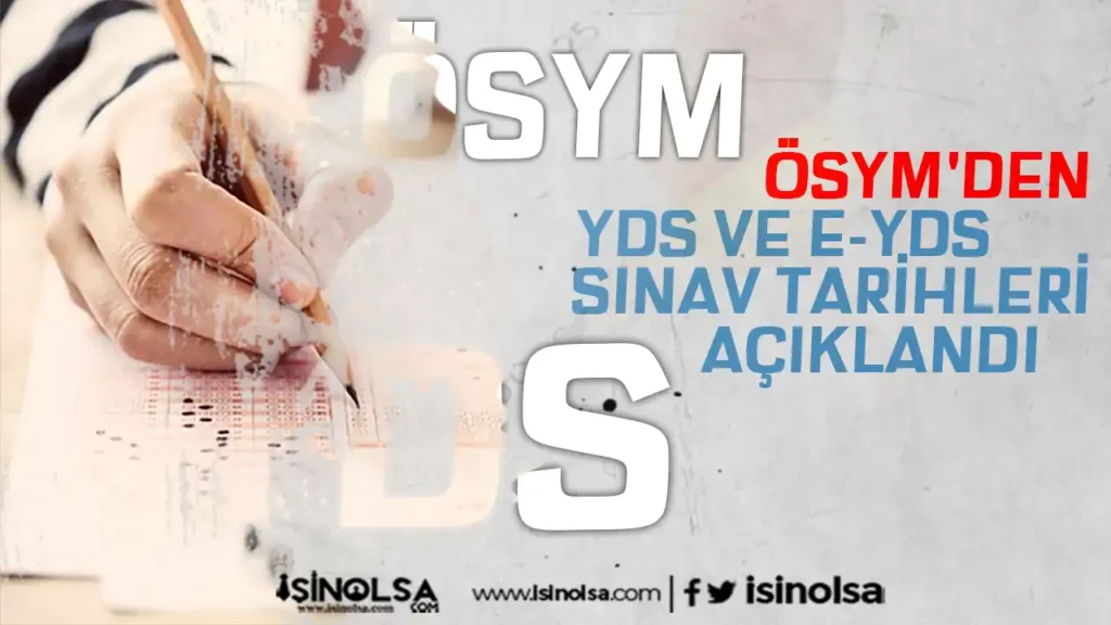 osym yds sinav takvimi