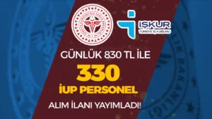 Sağlık Bakanlığı Günlük 833 TL İle 330 İUP Personel Alımı Yapacak!