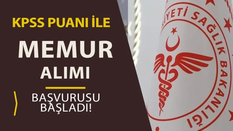 Sağlık Bakanlığı Memur Alımı Başladı ( Müfettiş Yardımcısı )