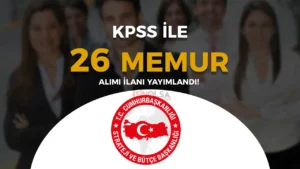 Cumhurbaşkanlığı SBB 26 Memur Alımı İlanı 2024 ( Uzman Yardımcısı )