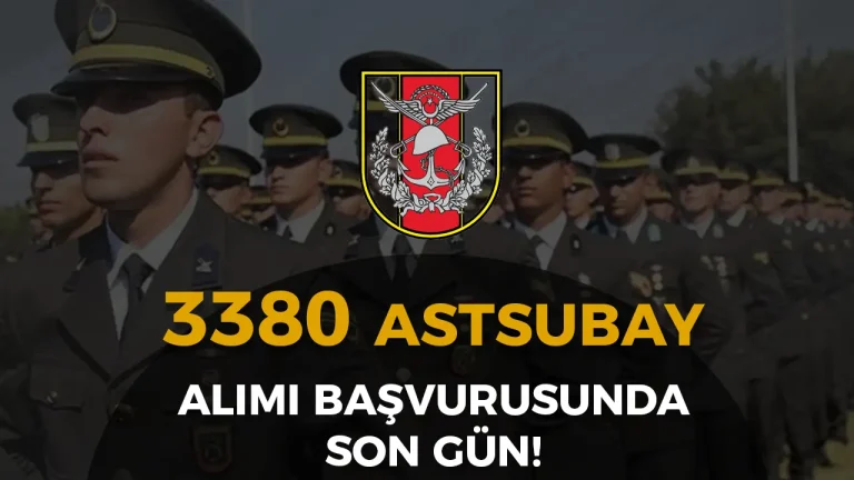 TSK Lisans/ Ön Lisans 3380 Astsubay Alımı Başvurusu