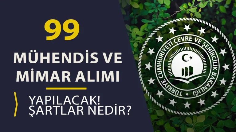 ÇEVRE BAKANLIĞI MÜHENDİS VE MİMAR ALIMI