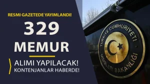 Dışişleri Bakanlığı 329 Memur Alımı Dolu Boş Kadro İhdası!