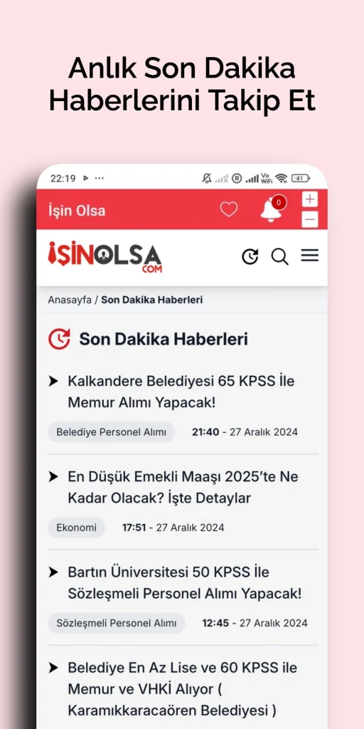 ISin Olsa Mobil Uygulama 3