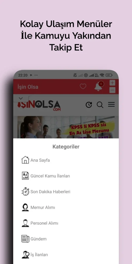 Isin Olsa Mobil Uygulama 4