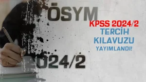 KPSS 2024/2 Tercih Kılavuzu Nitelik Kodları ve Kontenjanlar Yayımlandı!