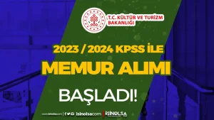 Kültür Bakanlığı 2023 veya 2024 KPSS İle Memur Alımı Başladı( Müfettiş  Yardımcısı )