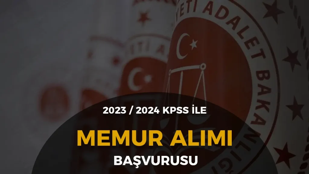 adalet bakanlığı memur alımı