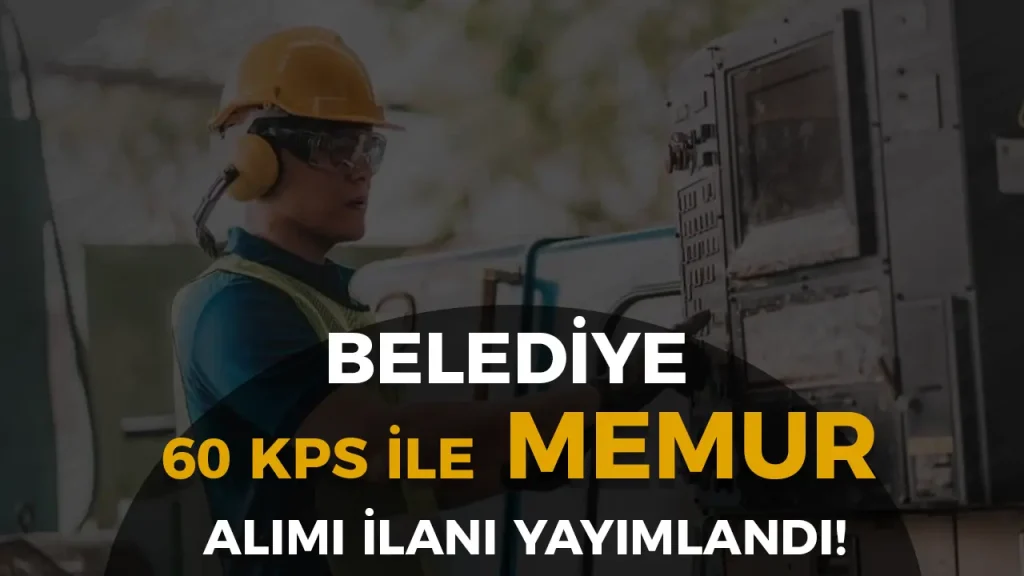 belediye memur alımı ilanı