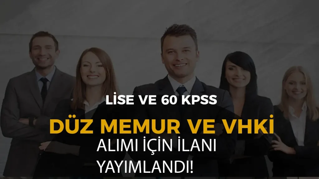 belediye memur ve vhki alımı