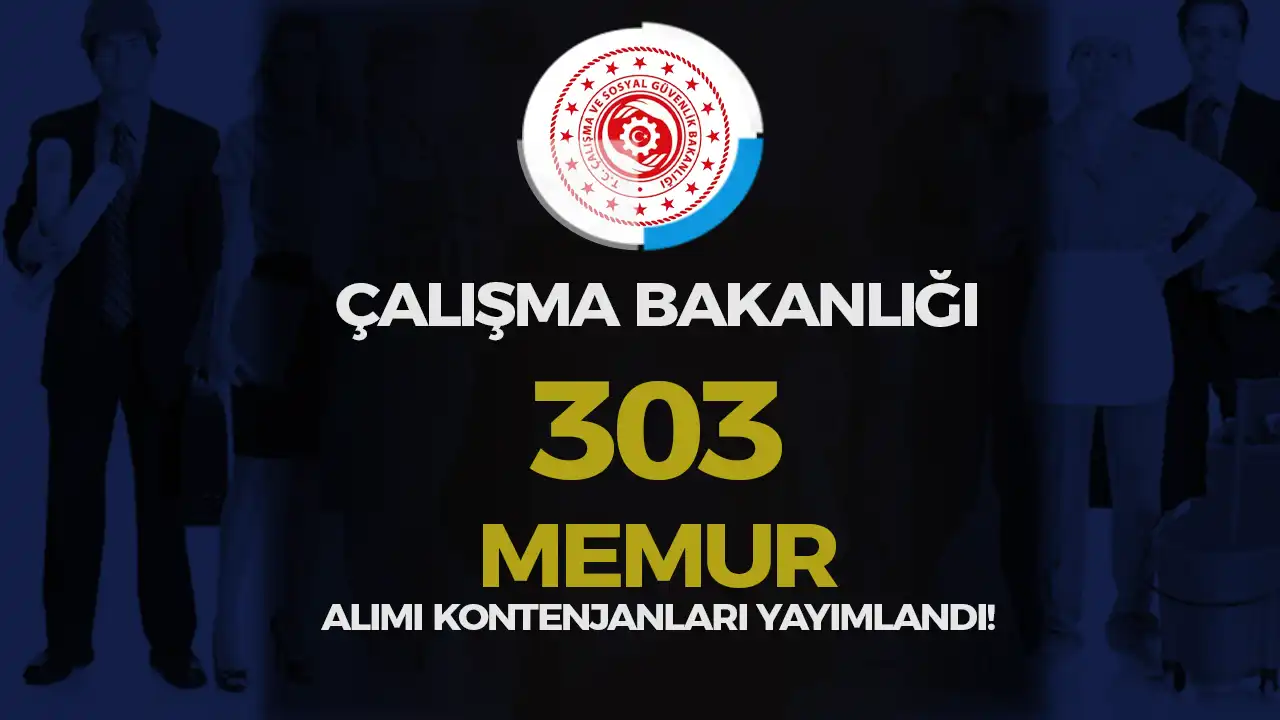 çalışma bakanlığı 303 memur aımı