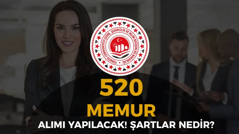 çevre bakanlığı 520 memur alımı