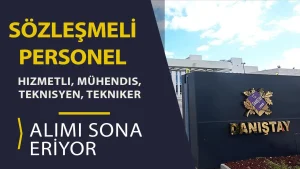 Danıştay Sözleşmeli Personel Alımı Sona Eriyor( Hizmetli, Mühendis, Teknisyen, Tekniker )