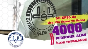 Diyanet ( DİB ) 4000 Personel ( İmam Hatip ) Alımı İlanı Yayımlandı!