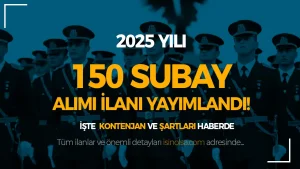 Jandarma ( JSGA )  2025 Yılı 150 Subay Alımı- KPSS ve Yaş Şartı?