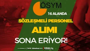 ÖSYM KPSS li KPSS siz 16 Alanda Sözleşmeli Personel Alımı Başvurusu