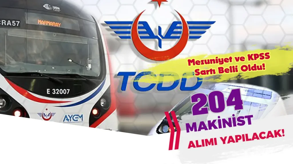 tcdd makinist alımı