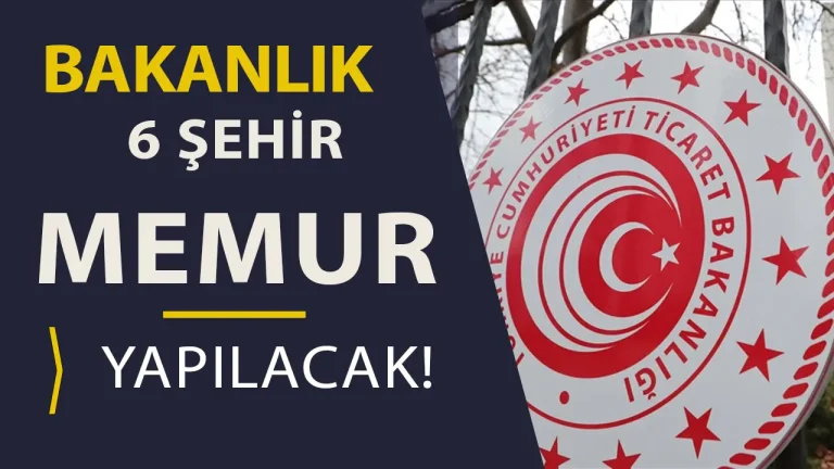 ticaret bakanlığı memur alımı kimyager