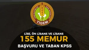 TİGEM 155 Memur Alımı Yapacak! KPSS 2024/2 Nitelik Kodları