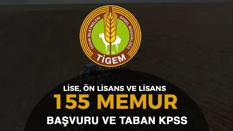 TİGEM 155 Memur Alımı Yapacak! KPSS 2024/2 Nitelik Kodları