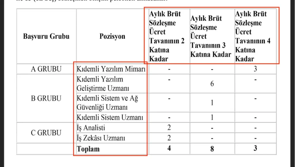 tse bilisim personeli alimi