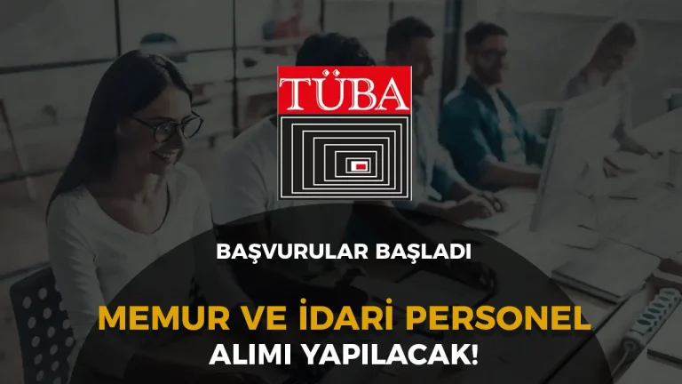 tüba memur ve personel alımı