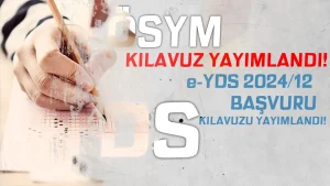 e-YDS 2024/12 Başvurusu Başladı! ( İngilizce )