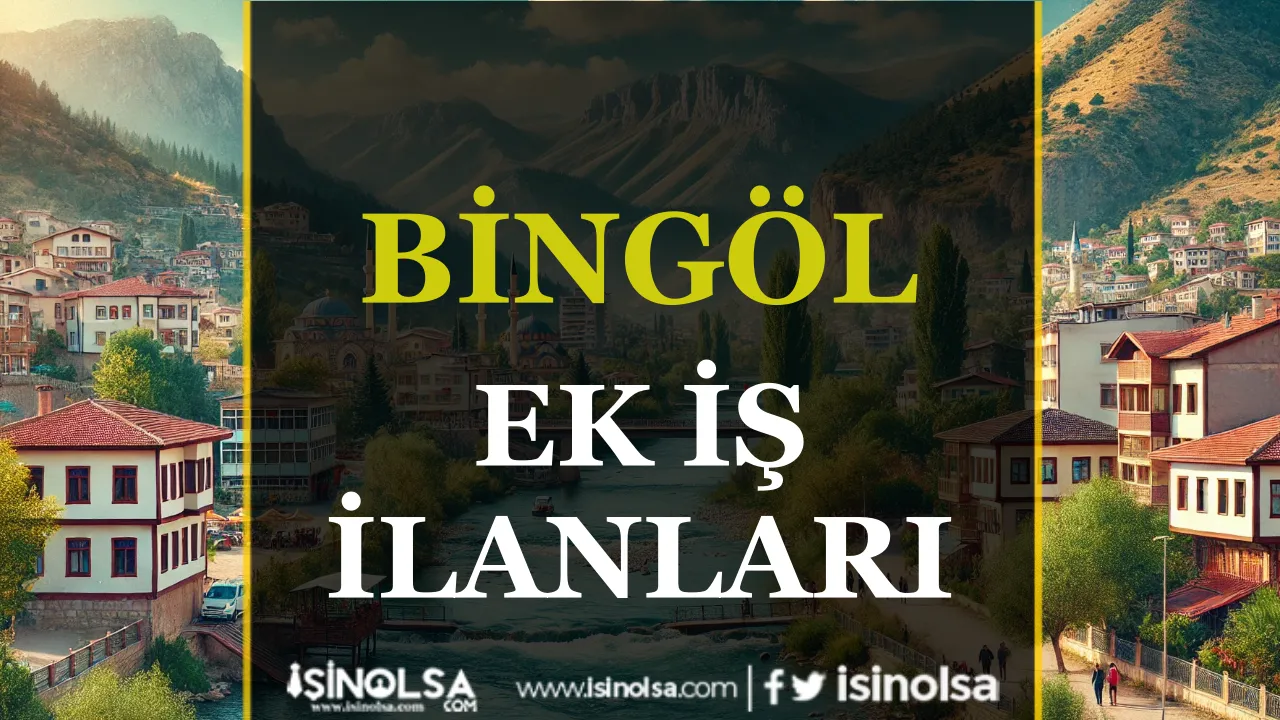 Bingöl ek iş ilanları