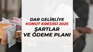 Dar Gelirliye Konut Kredisi 2025- Şartlar, Başvuru Tarihleri ve Ödeme Planı