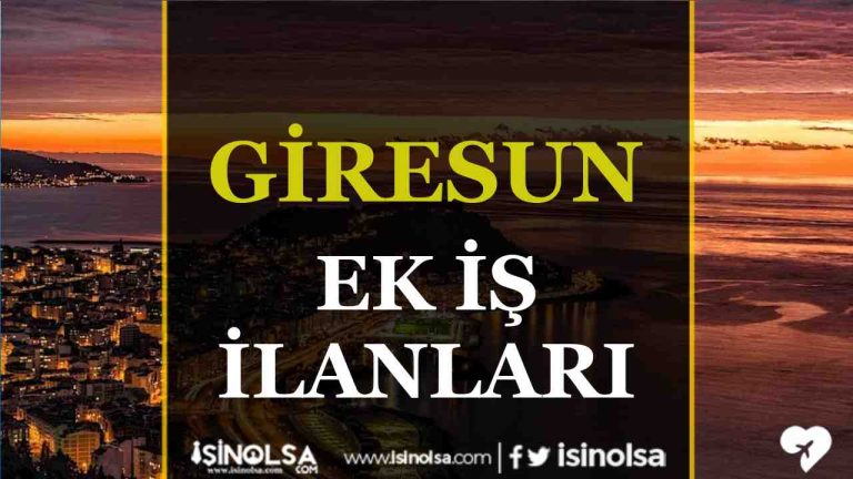 Giresun’da Ek İş İlanları: Ek Gelir Elde Etmek İçin En İyi Fırsatlar