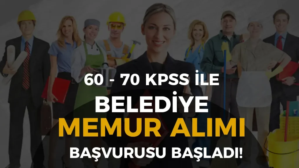 belediye memur alımı başvurusu