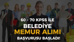 Belediye 60-70 KPSS İle Düz Memur, Mühendis, Mimar Alımı Başladı ( Bartın Belediyesi )