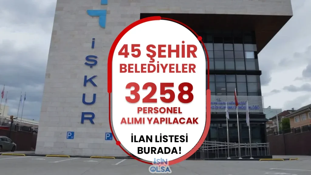 belediye ve şirketlerine personel alımı