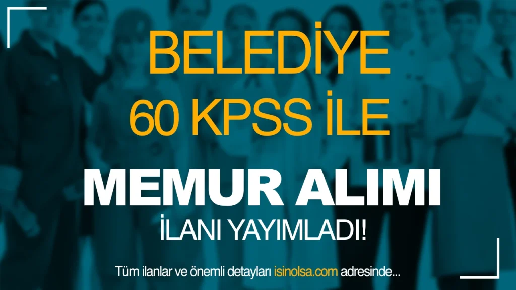 beyhanlı belediyesi memur alımı 2025